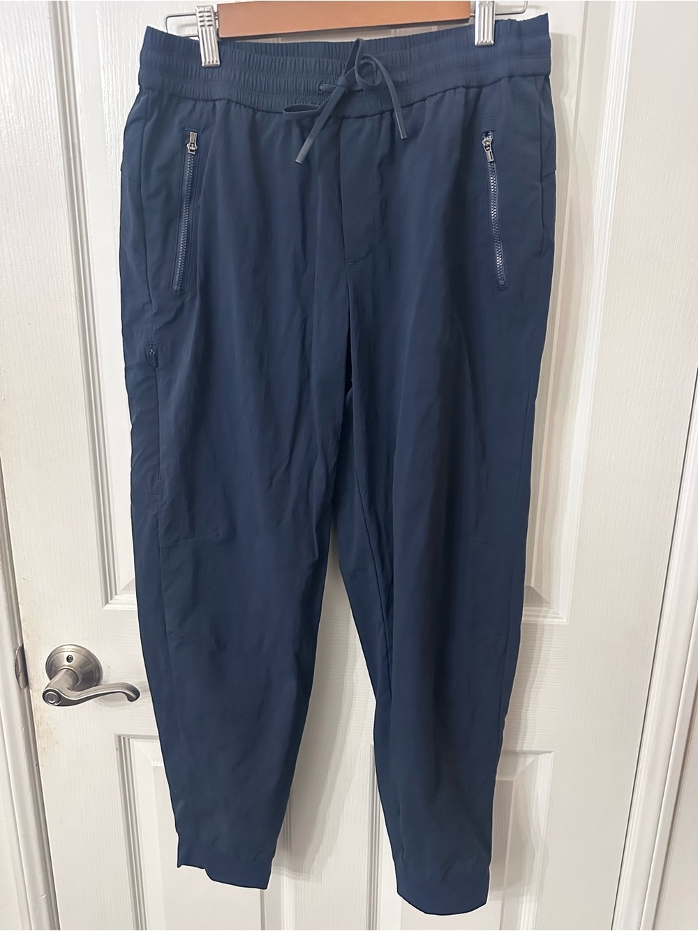 Athleta Trekkie North High Rise Joggers Navy Blue Small
